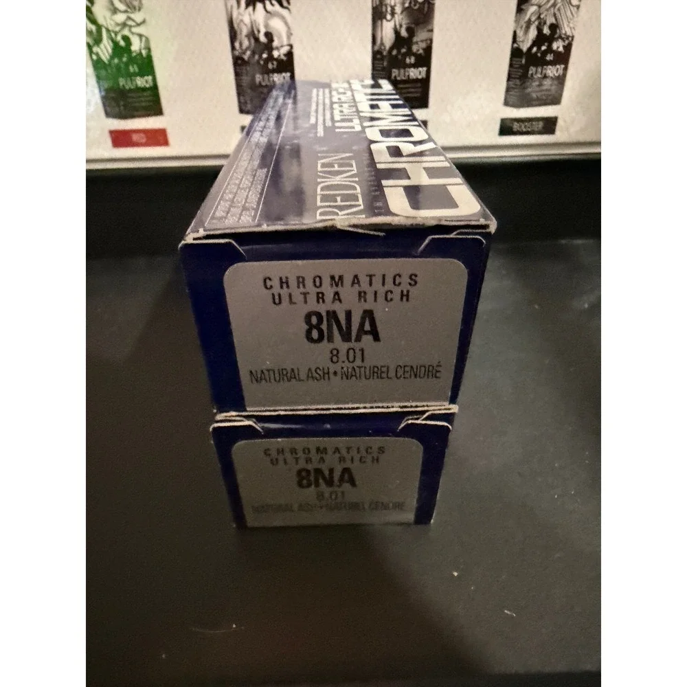 Redken Chromatics Ultra Rich‎ 8NA 8.01 Natural Ash Permanent Hair Color 2 Boxes